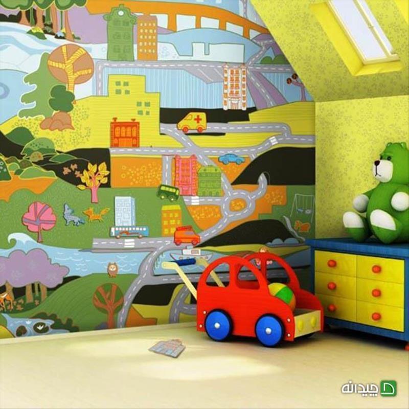 کودک خلاق می‌خواهید؟دیوارهای اتاقش را رنگی کنید