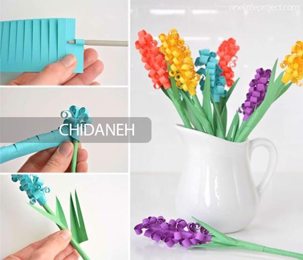 ساخت سنبل کاغذی: آموزش ساخت 5 دقیقه‌ای سنبل با کاغذ