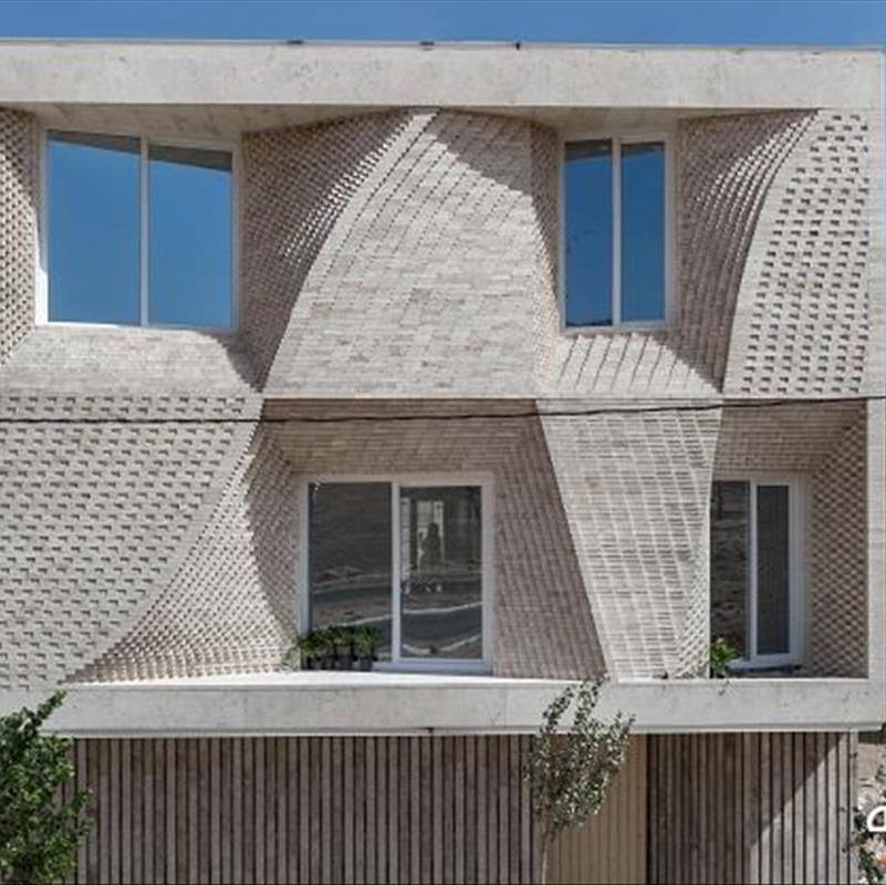 نمای سنگی ساختمان مسکونی شماره 3 محلات، یک معماری خلاقانه!
