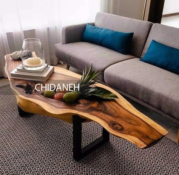 میز چوب و فلز، ترند دکوراسیون چوبی روستیک