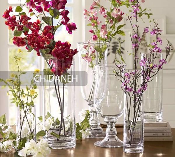 گلدان شیشه ای،  51 مدل جدید بزرگ و رنگی