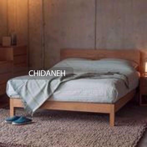 تخت چوبی ساده، خوابی آسوده در فضایی مدرن
