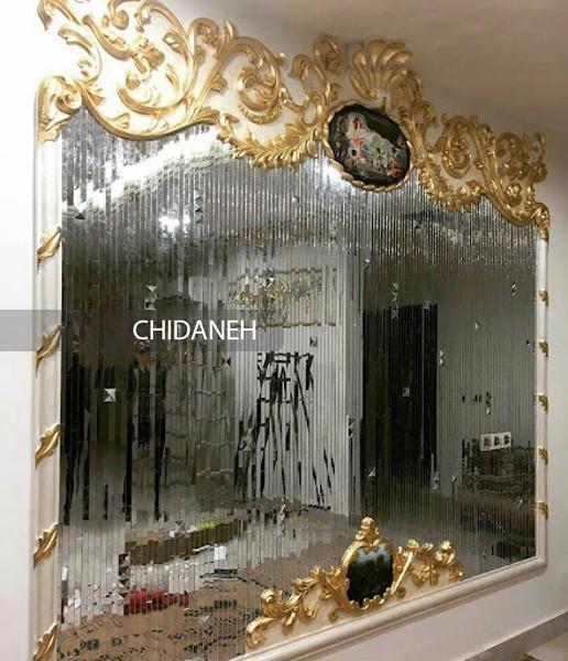 آینه کاری سنتی روی دیوار، خلاقیت هنرمندان ایرانی را می‌بینید!