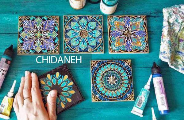 کاشی سنتی دست‌ساز با طرح‌های جذاب و رنگارنگ