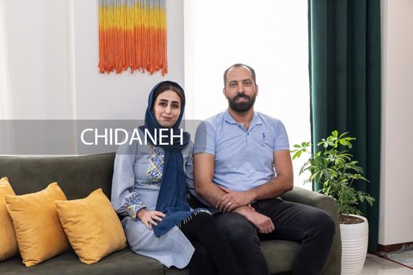 ست یشمی در خانه مدرن فاطمه و محمد