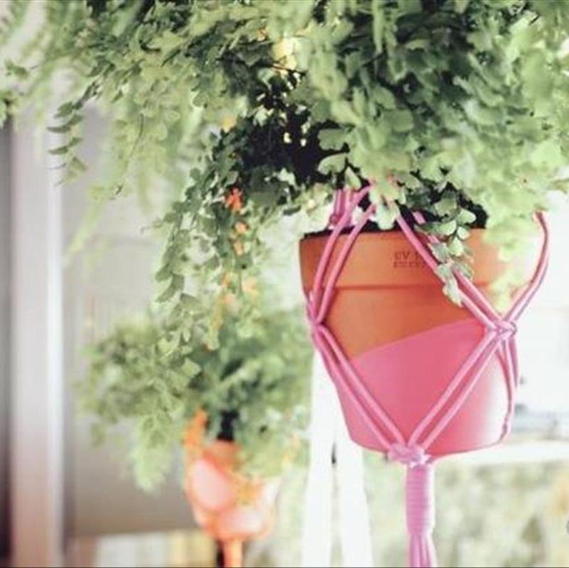 گلدان های آویز، طراوت طبیعت در آسمان خانه شما