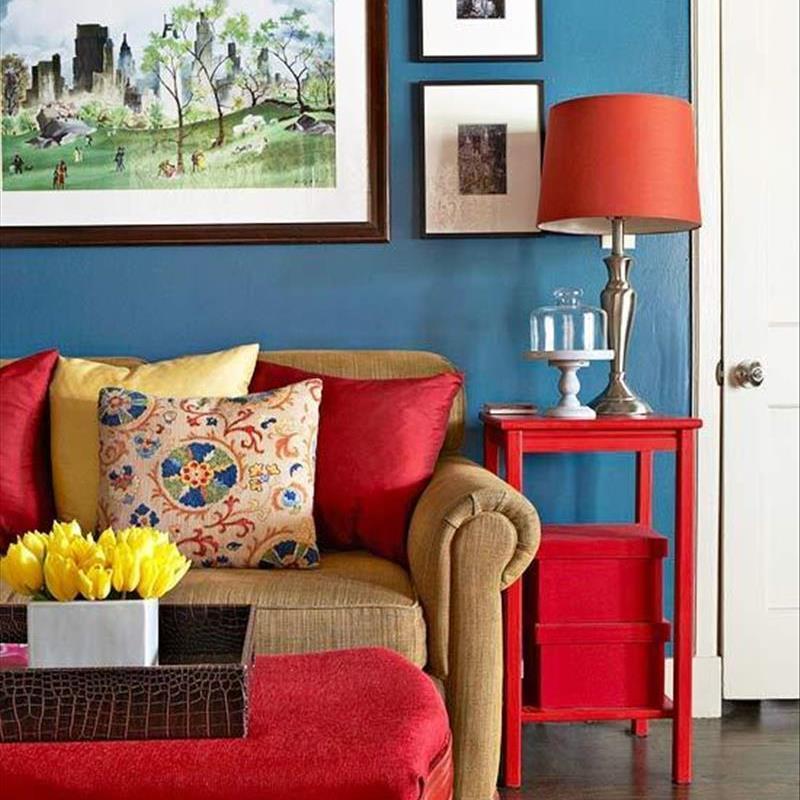 چگونه از رنگ آبی در خانه خود استفاده کنید؟