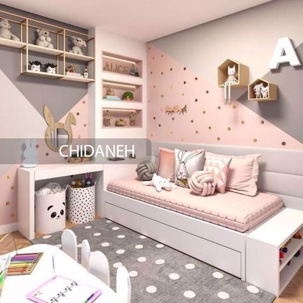 اتاق کودک طوسی صورتی، برای عضو تازه خانواده چه باید کرد؟