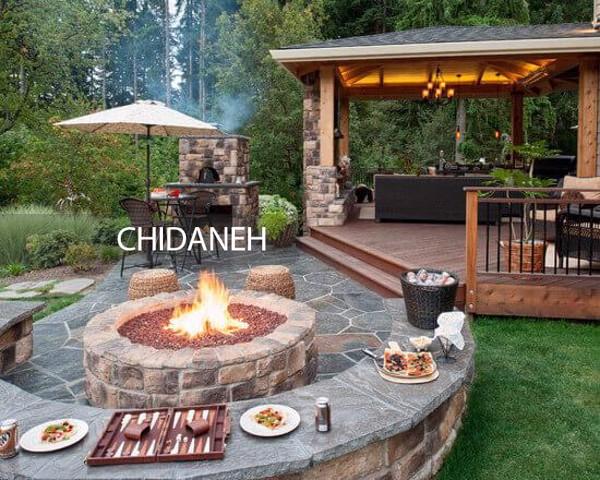 حیاط‌سازی مدرن ویلا، محوطه‌ای جذاب، شیک و کاربردی